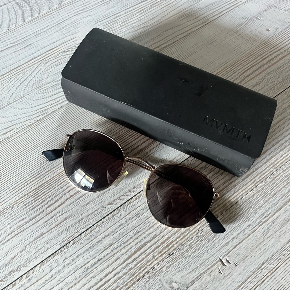 MVMT Sunglasses with Black and Gold Accents